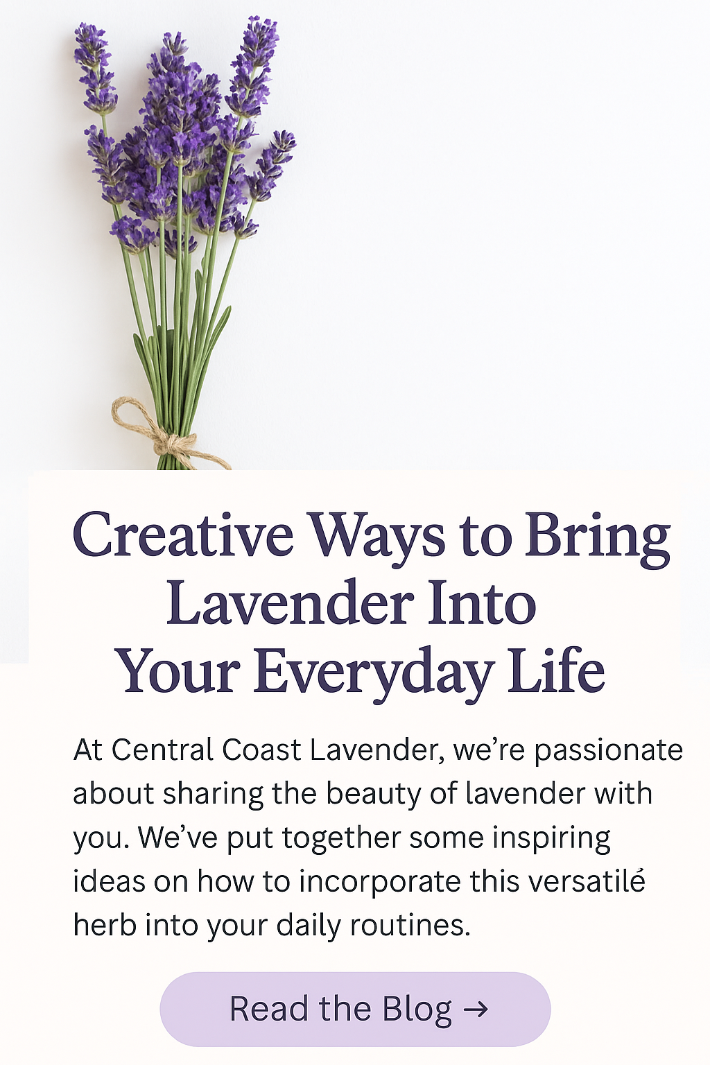 Creative Ways to Bring Lavender Into Your Everyday Life