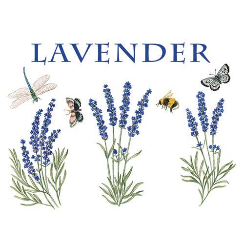 Single Flour Sack Towels U34-479 Lavender Sprigs