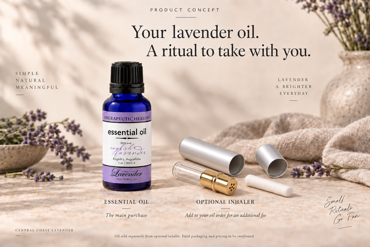 Lavender Aromatherapy Inhaler — Coming Soon