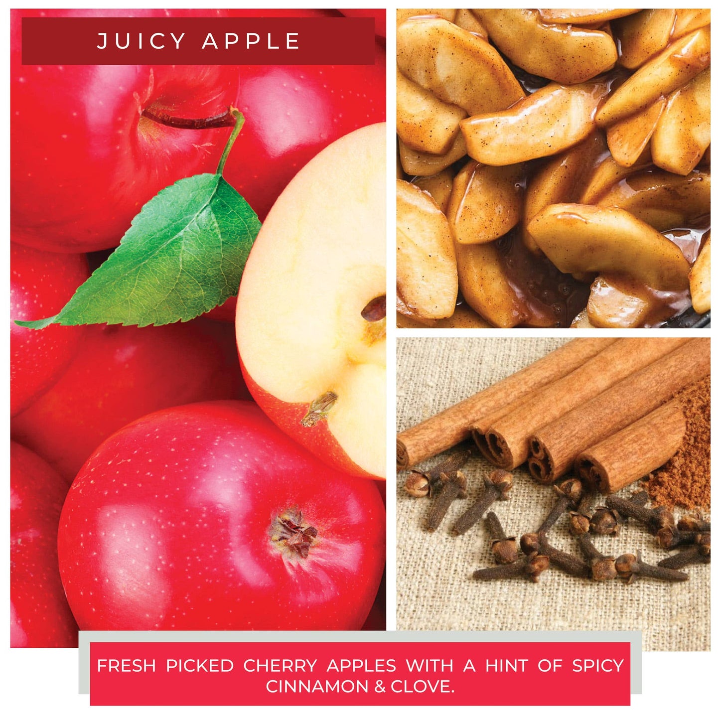 Juicy Apple – 6oz Fresh Scented Jar Candle Gift