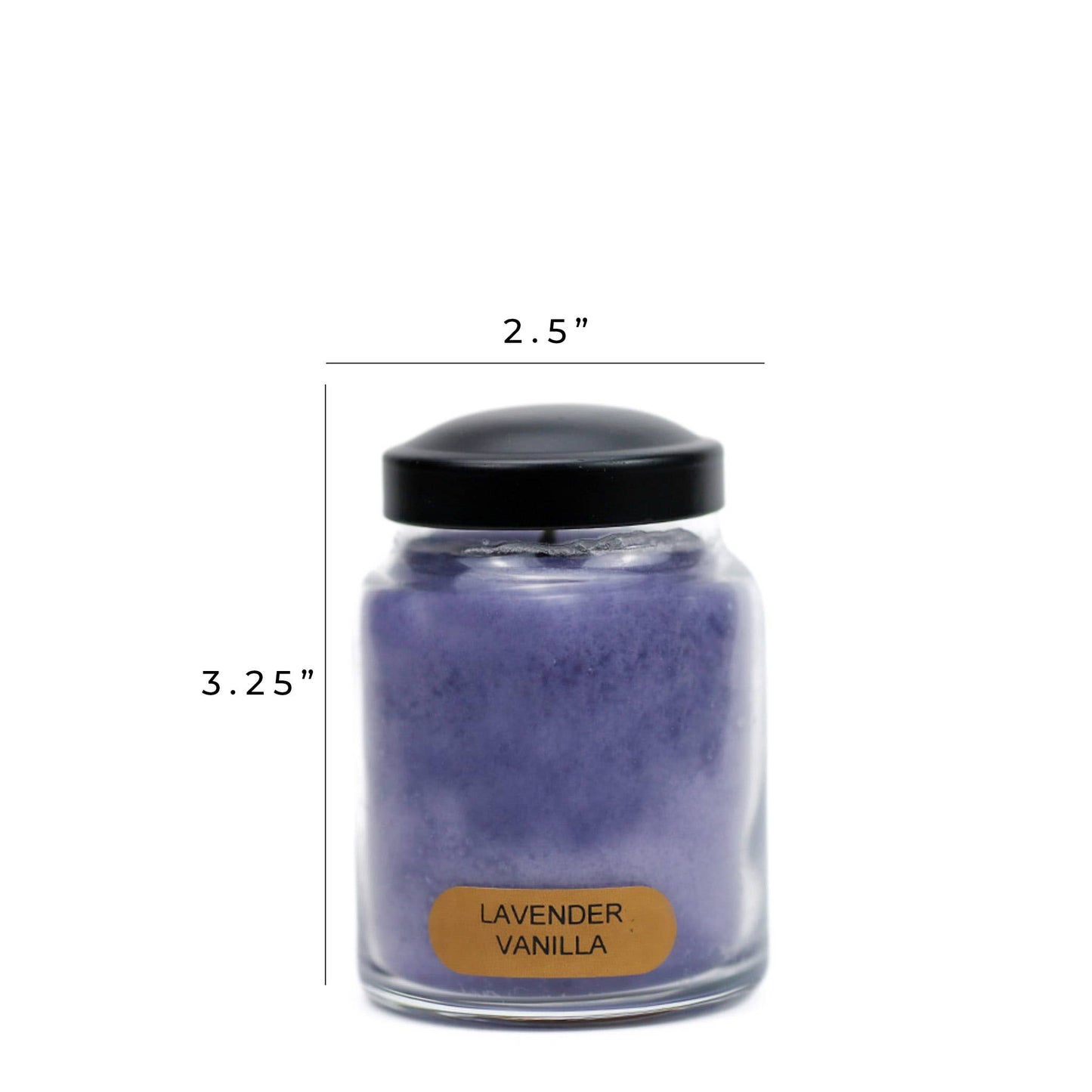 Lavender Vanilla – 6oz Relaxing Scented Jar Candle