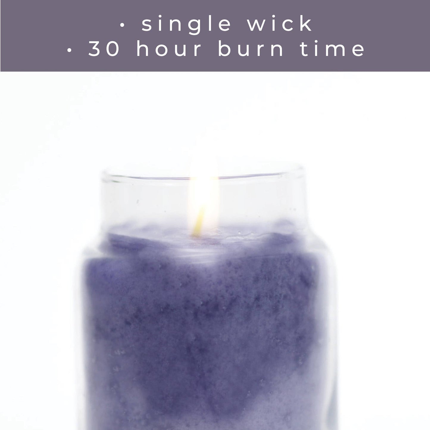 Lavender Vanilla – 6oz Relaxing Scented Jar Candle