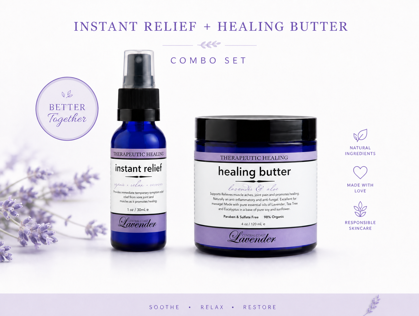 Healing Butter & Instant Relief duo - collection tile