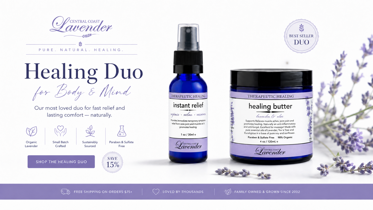 Healing Butter & Instant Relief duo - banner